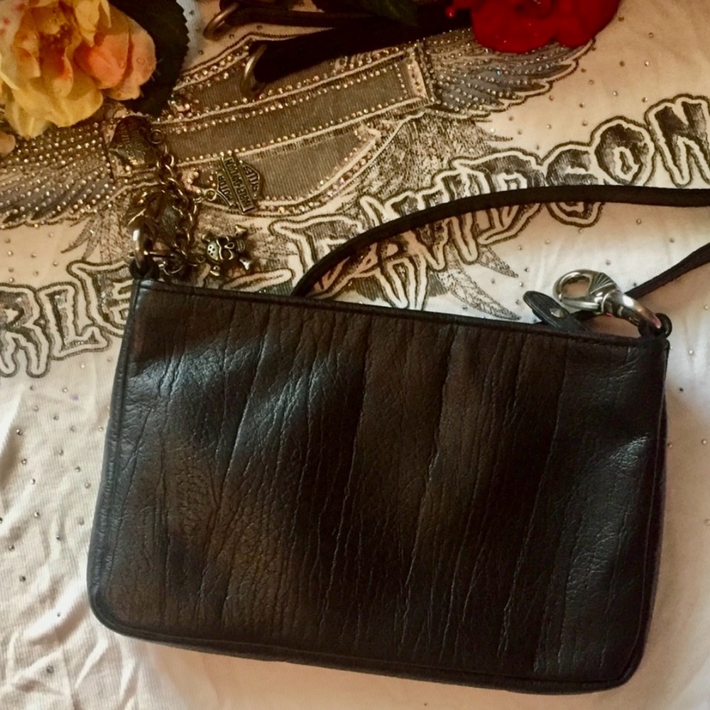 Harley-Davidson Black, Orange, and White Crossbody Bag - Picture 5 of 8